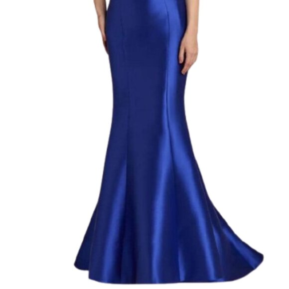 NWT Gia Franco 12316 Mikado Formal Gown Royal Size 8 - Picture 2 of 6